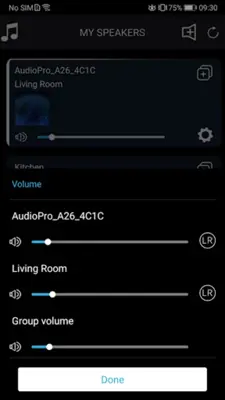 Audio Pro Control android App screenshot 0