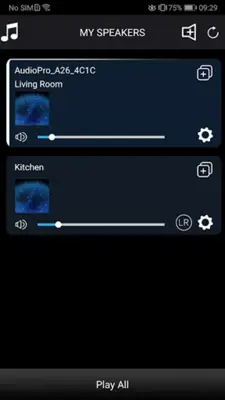 Audio Pro Control android App screenshot 1