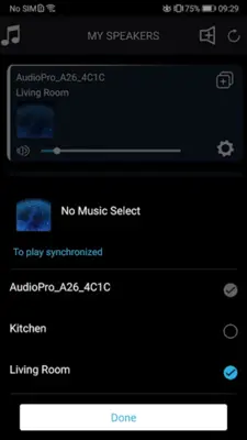 Audio Pro Control android App screenshot 2